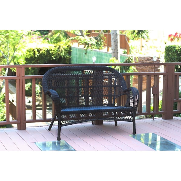 Propation Santa Maria Wicker Patio Love Seat, Black PR2439014 - main